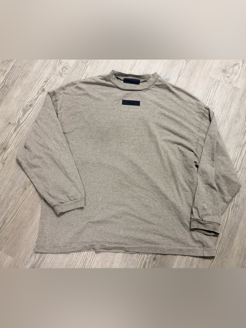 Fear of God Essentials Classic Long Sleeve Heavyweight Tee in Homestead Heather